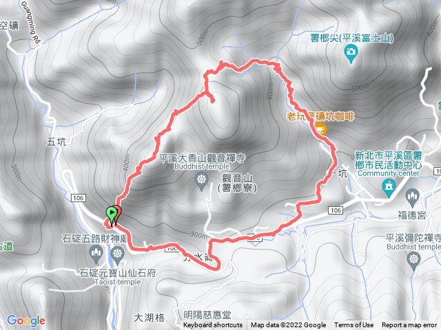2022-11-12大湖格隧道旁登山口-石底觀音山-刀石崙-一坑古道0型走