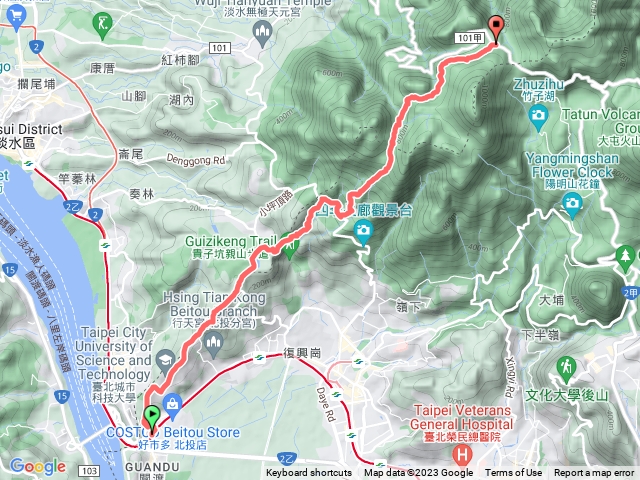 2023年臺北大縱走：尋寶任務臺北大縱走第一段：關渡至二子坪20230305165307