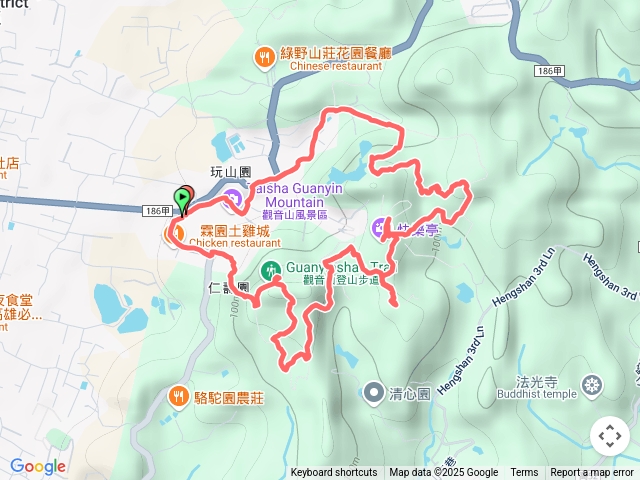 大社觀音山（武山-快樂亭-悠然亭-尖山-大坪頂-陳家墓園）