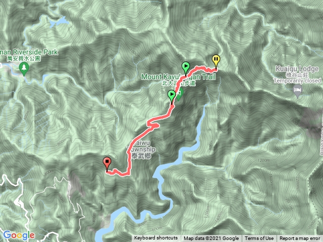 北大武山登山口步道