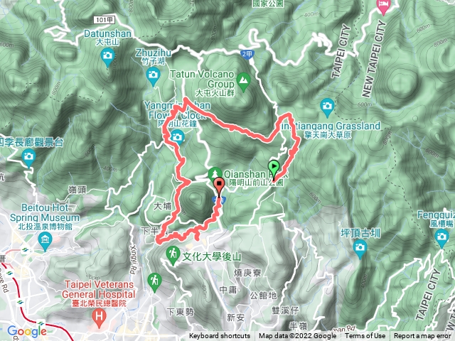 陽明山五瀑縱走（絹絲瀑布、大屯瀑布、小隱潭瀑布、翠峰瀑布、白雲瀑布）