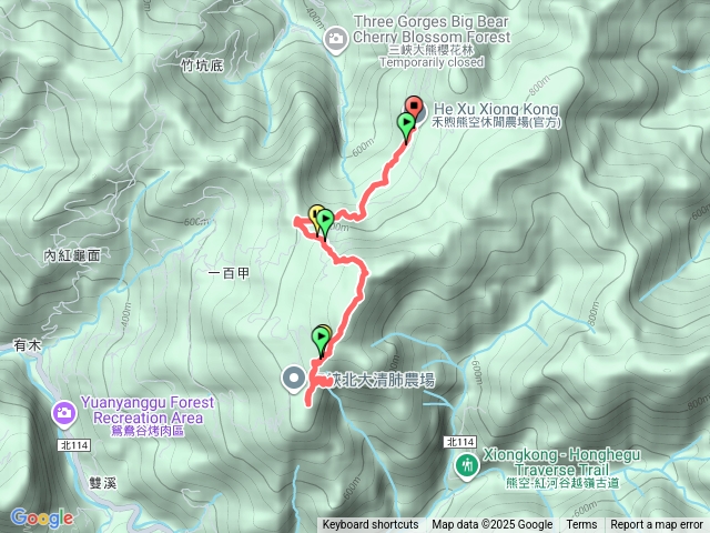 熊空茶園-熊空山-山猴洞-蚋仔尖預覽圖