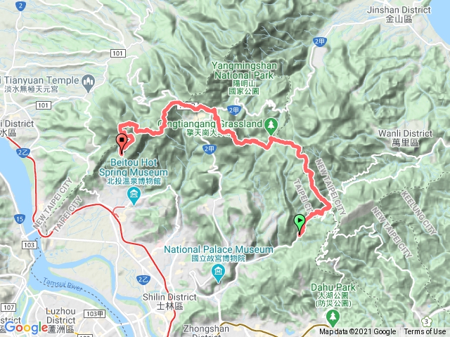 陽明山東西大縱走