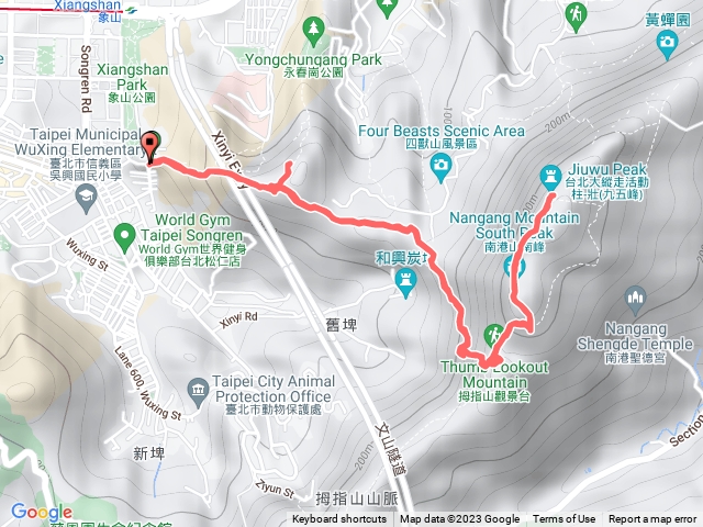 簡單駭客 象山-九五峰-拇指山-象山