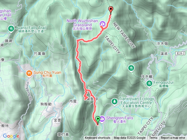 內雙溪古道上擎天崗