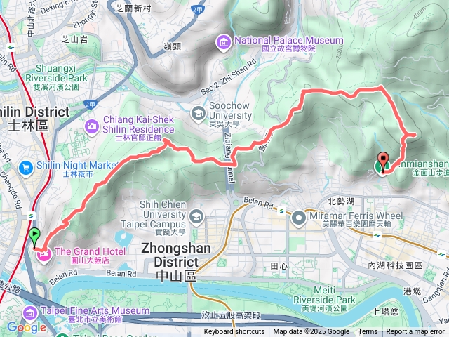 劍潭山至金面山