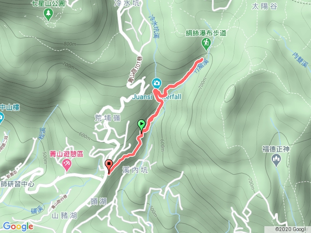 絹絲瀑布健行2人組