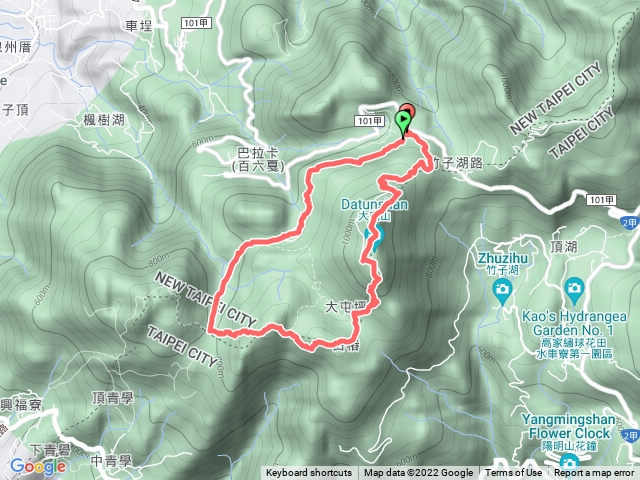 大屯山連峰(西峰-南峰-主峰) O型走
