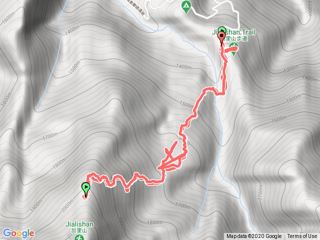 加里山登山步道（原路未完成，差400公尺）