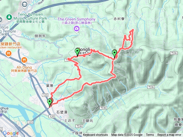石壁潭生態步道_飛鳳山大小板根O型
