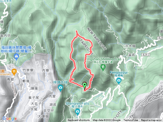 頂山南峰-瑪蕃山-頂山西南峰-頂山-北頂山-北五指山-高頂山