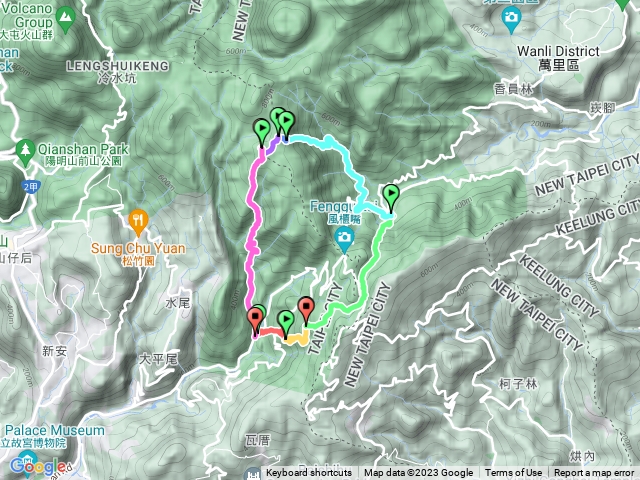 20230409石門嶺保甲路溪畔古道杏林山O型