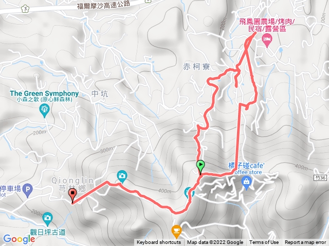 飛鳳山+ 大板根+ 飛鳳園O型路線