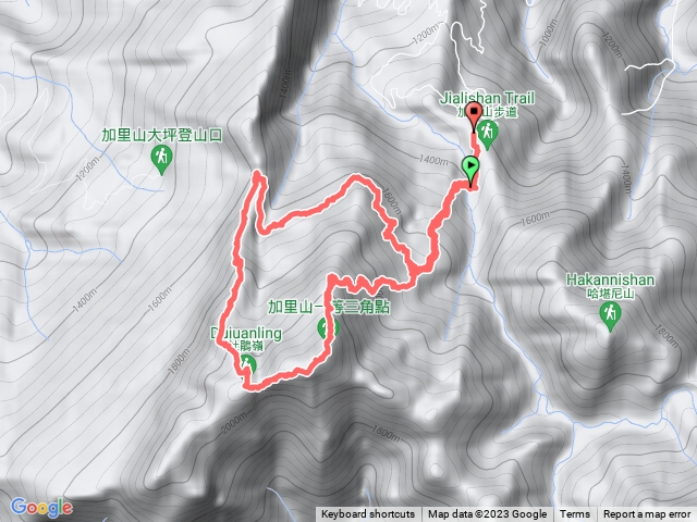 加里山杜鵑嶺Q形縱走