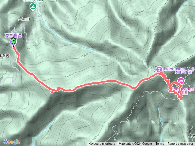 大混山縱走李棟山，凌空廊道，大混山登山口，大混山，保安林界，李棟山，李棟古堡，李棟山登山口，李棟山莊，牛欄坑山預覽圖