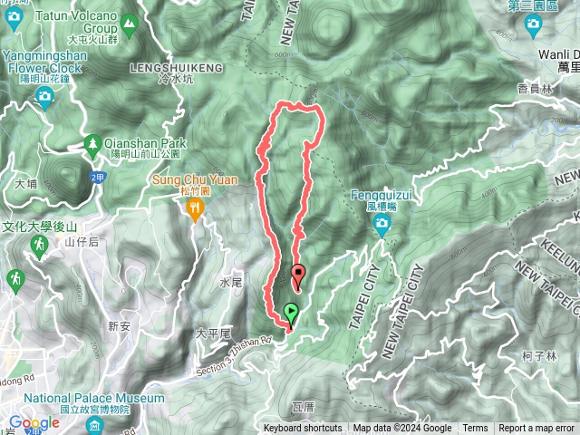 簡厝-鵝尾山-清風亭-石梯嶺-北五指山-荷蘭古道