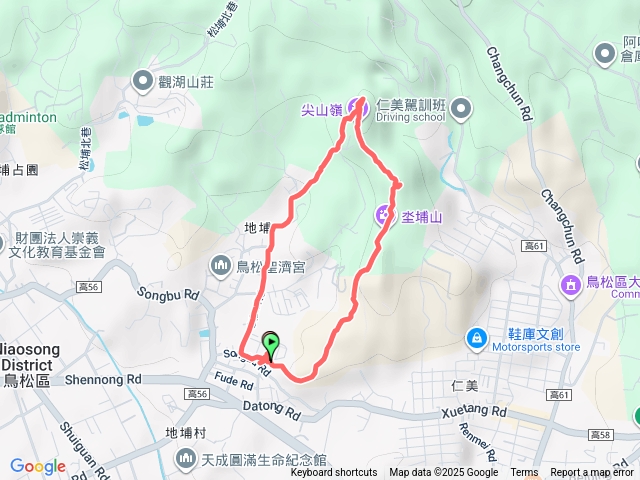 鳥松坔埔山O型輕鬆走