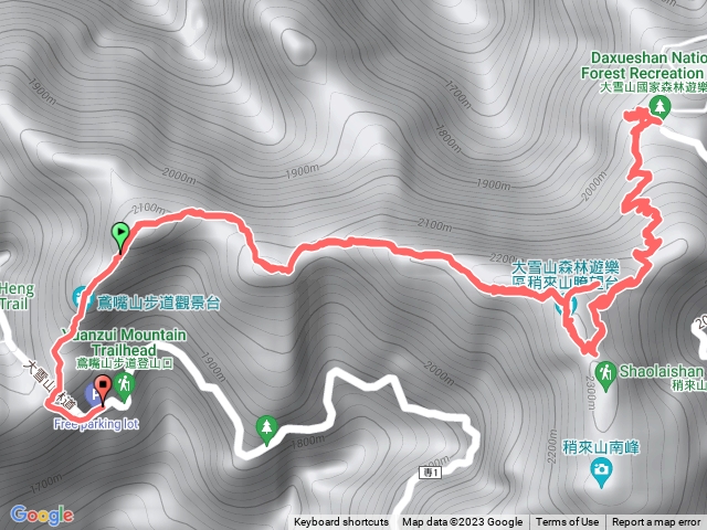 20230318鳶稍庭 折返(大雪山林道)