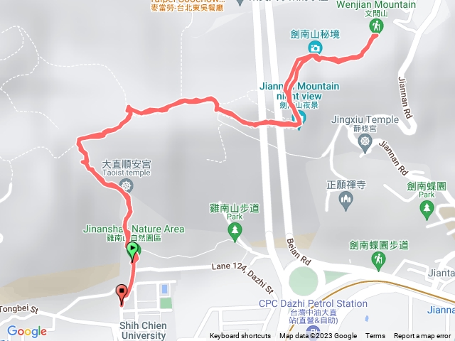 雞南山文間山三角點