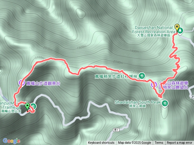 鳶嘴山、稍來山