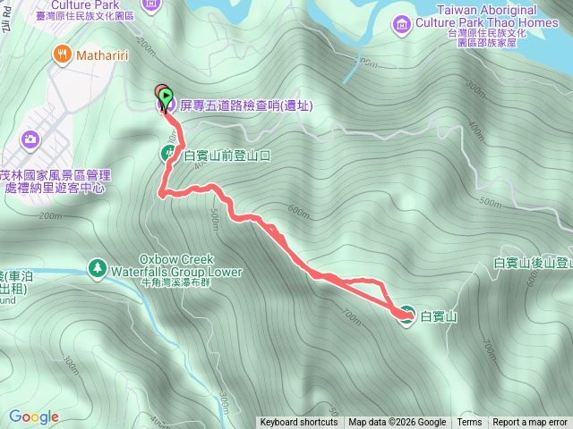 白賓前山至三角點