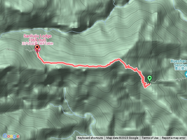 雪山登山口到369