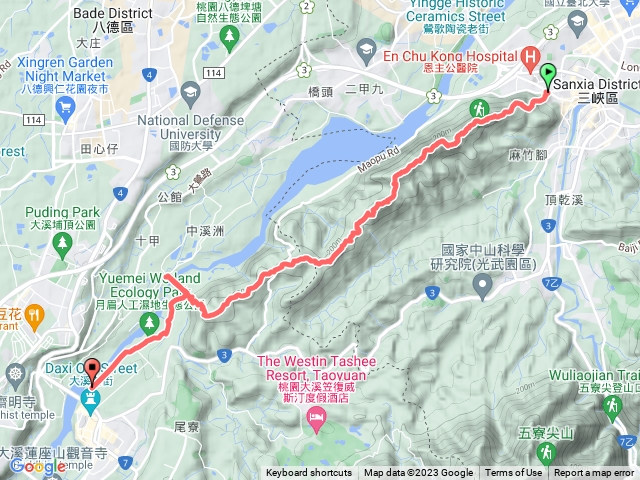 20230129 鳶山縱走 順遊 中庄吊橋 月眉人工濕地