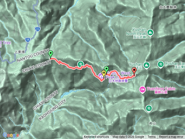 塔塔加到排雲山莊_沒休息慢慢走