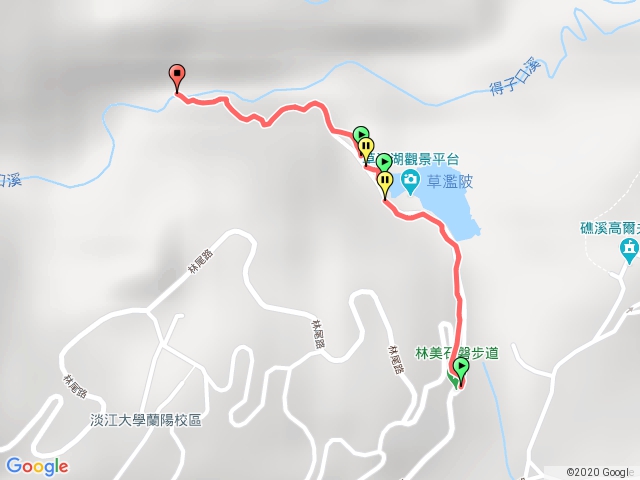 林美石磐步道中途折返