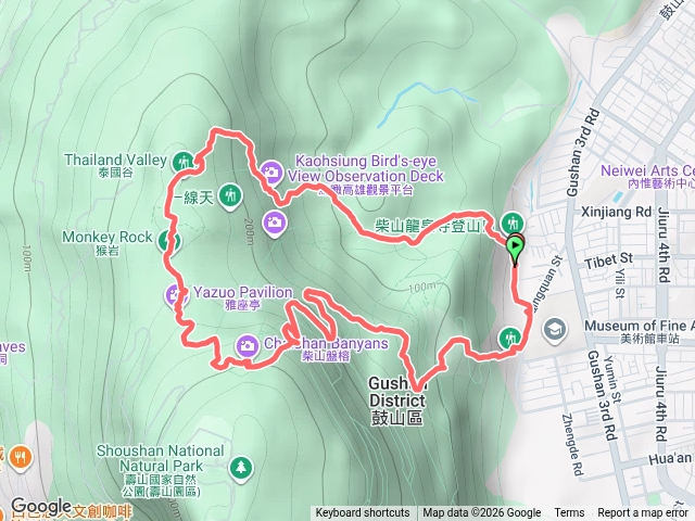 柴山：北柴山停車場-盤榕-雅座-龍泉寺預覽圖