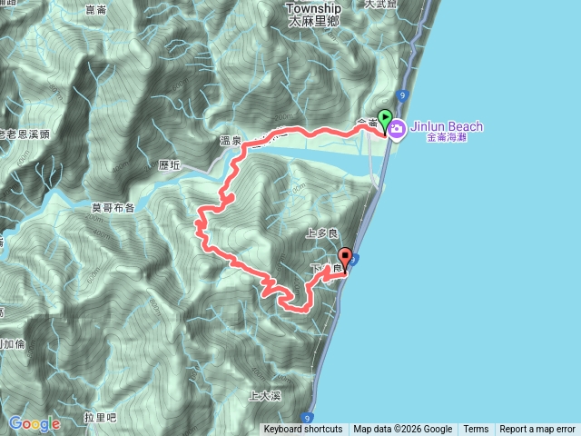 金瀧多O型縱走預覽圖