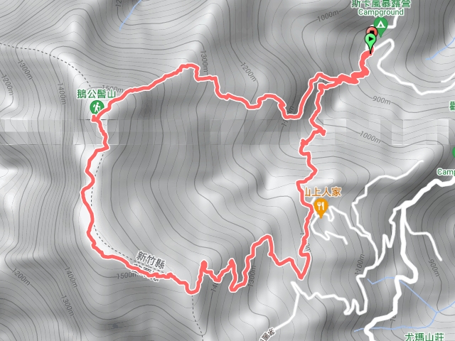 1111120 雲霧步道上鵝公髻山