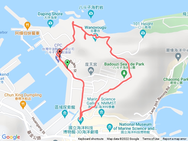 八斗子-忘憂谷-海科館O型