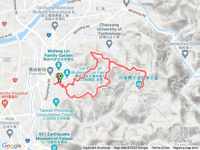 中興壠上阿罩霧山到尖後觀景台大O