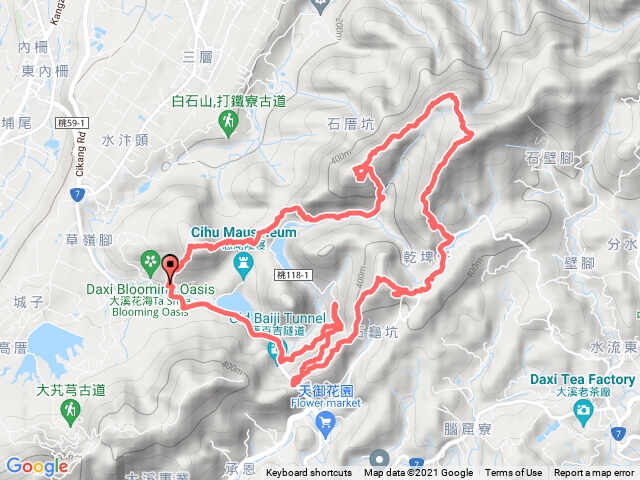 2021-12-26 慈湖~草嶺山~石厝坑山~白石山O繞