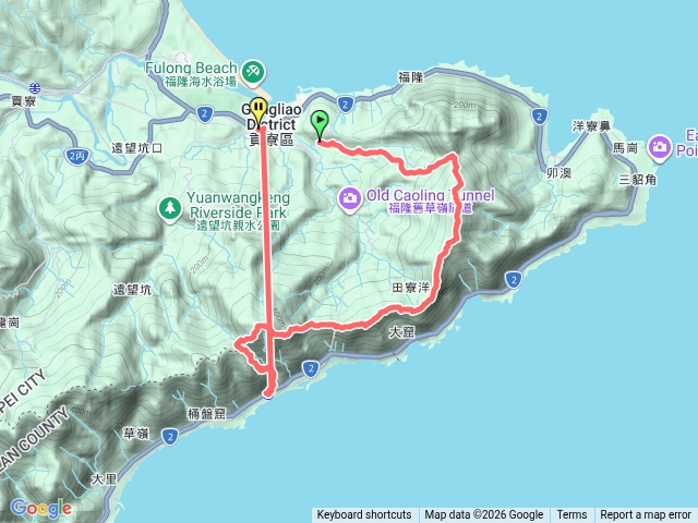 雪山尾稜北段（福隆～石城）預覽圖