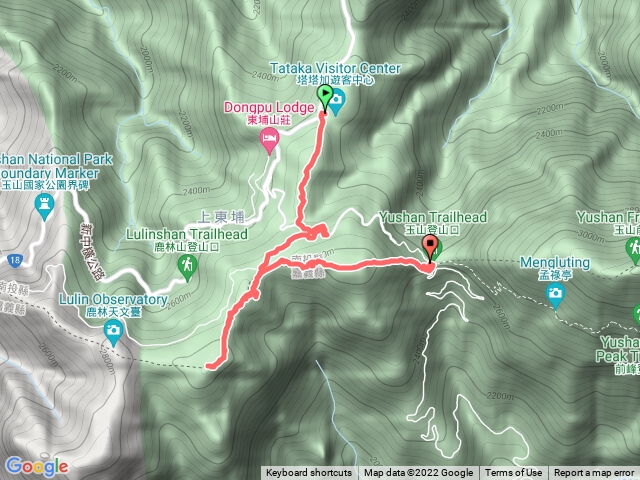 塔塔加-鹿林山-麟趾山-玉山登山口