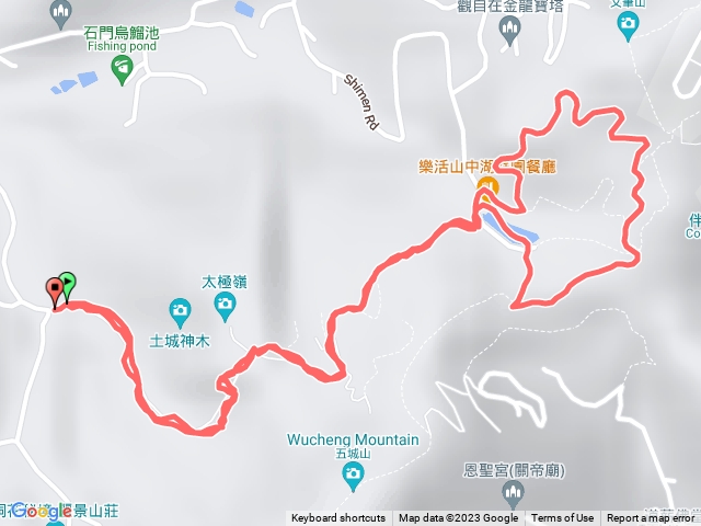 70號登山口-直上山中湖-繞湖一大圈-原路返回