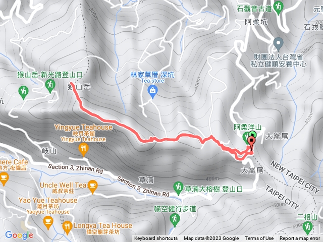 猴山岳(天南宮)登山步道來回