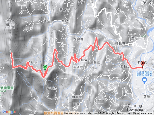 台21線到大橫屏山