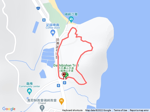 大石鼻山步道環走，南進北出