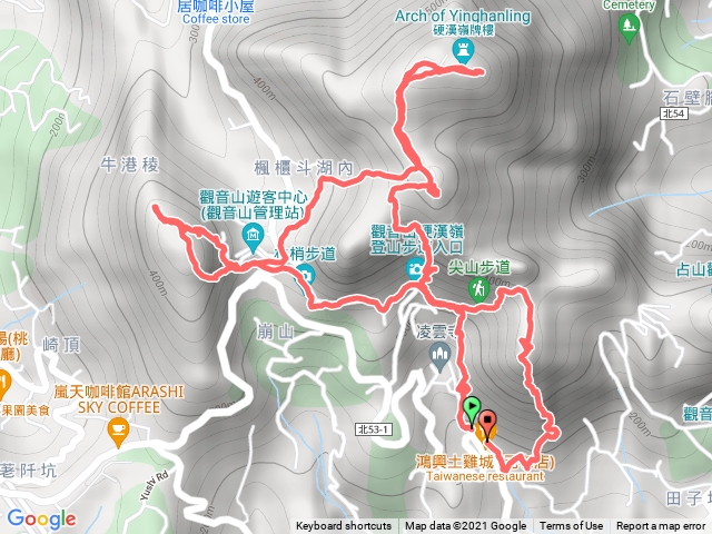 觀音山亂走（福隆山、硬漢嶺、楓櫃斗湖、牛港稜、鷹仔尖、小北插）