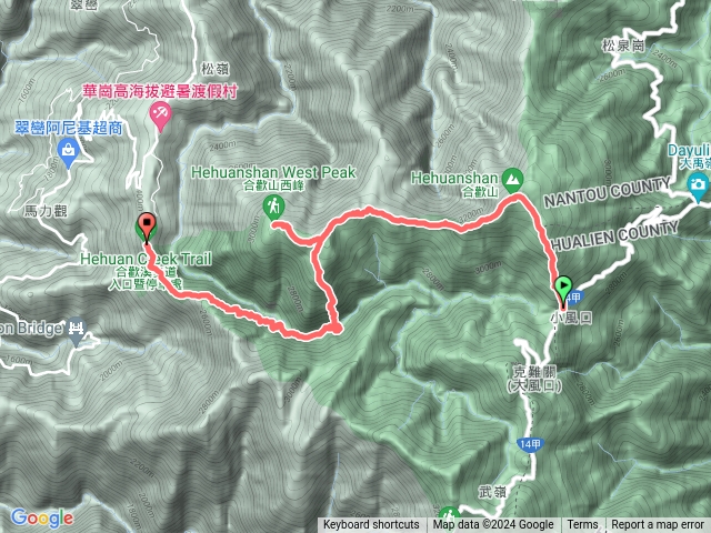 合歡山北峰西峰下華岡預覽圖