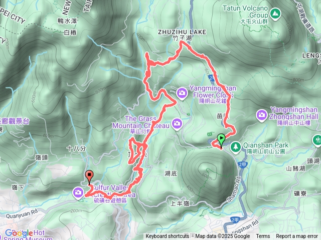 1140817陽明山總站-竹子湖-湖田國小步道-草山吊橋瀑布-陽峰古道-拐圳步道-泉源步道-龍鳳谷