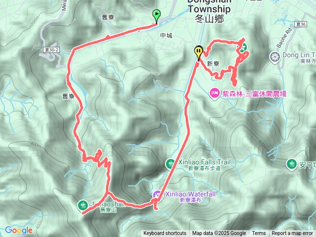 宜蘭冬山舊寮瀑布-新寮瀑布-仁山植物園(2025-10-10)