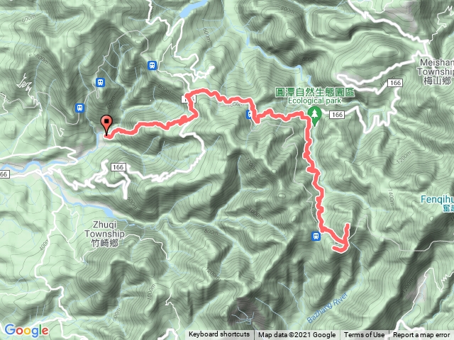 圓潭巃山(海拔1426公尺) 石盤巃山(海拔1352公尺)