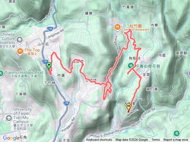 下竹林-燒庚寮-公館地-永公路-平菁街
