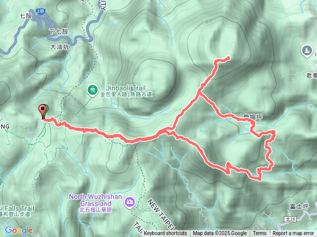 大尖山、富士坪古道、鹿堀坪、磺嘴山
