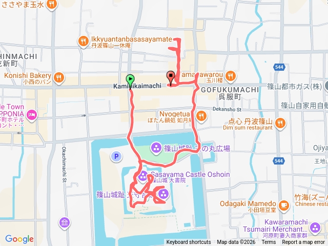 日本100名城-篠山城、春日神社