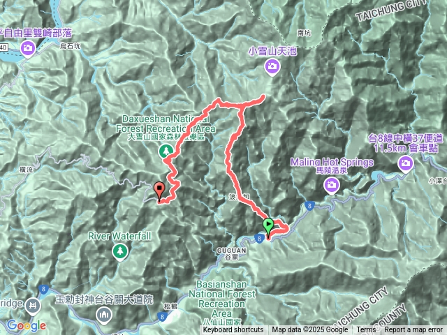 波津加東南稜-鞍馬-鞍馬東北峰-船型山-屋我尾登山口預覽圖